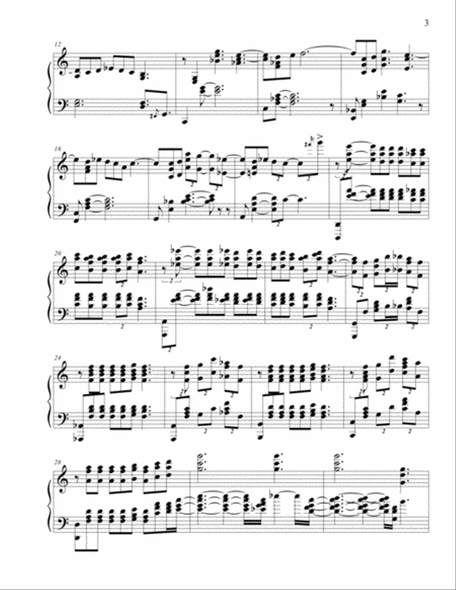 Claire de Lune CLaude Debussy in Jazz and 8 excerpt variations Piano Solo scores gallery preview page 3