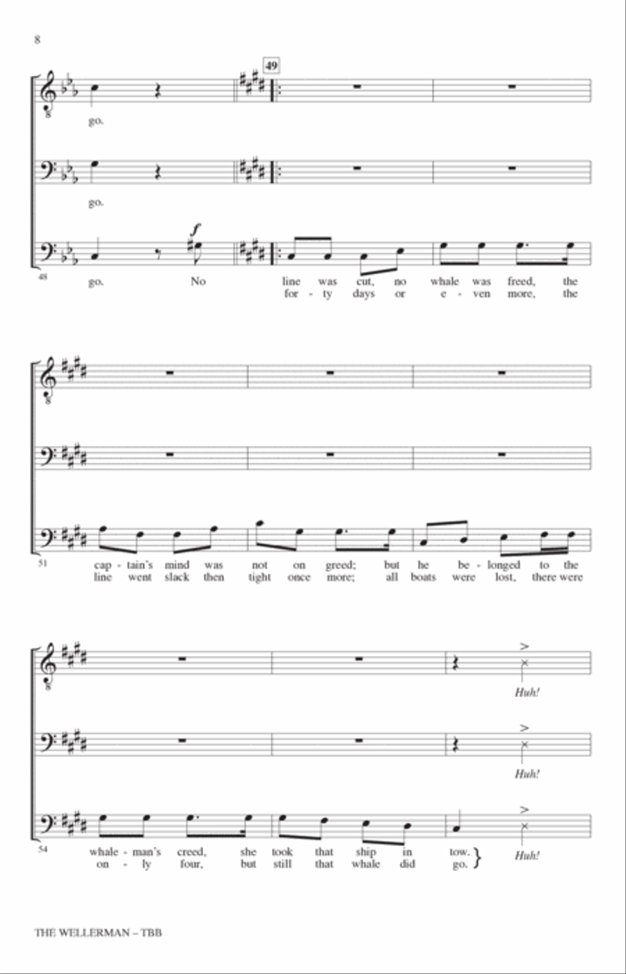 The Wellerman (arr. Roger Emerson) 3-Part scores gallery preview page 6