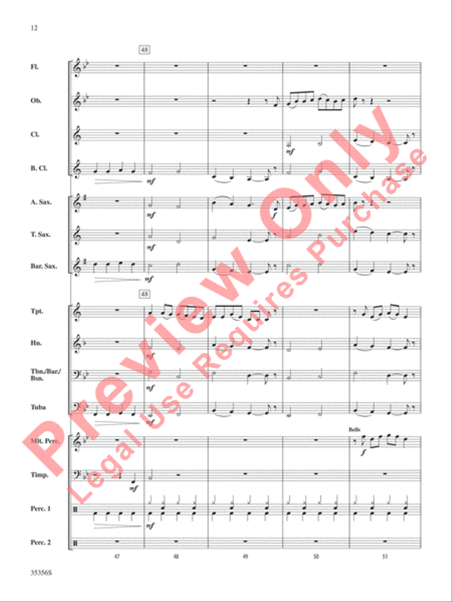 The Big Bang Theory (Main Title) Concert Band scores gallery preview page 13