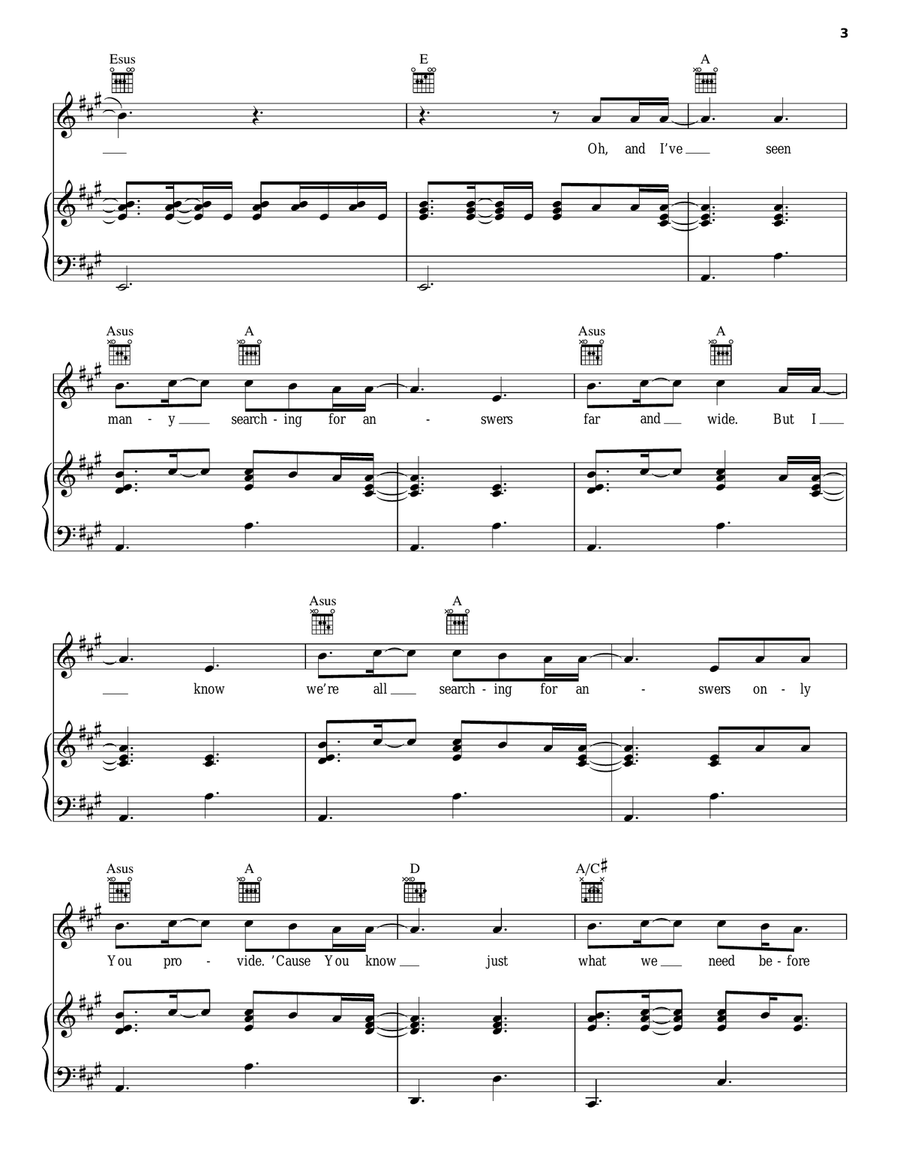 Good Good Father Piano, Vocal, Guitar scores gallery preview page 3