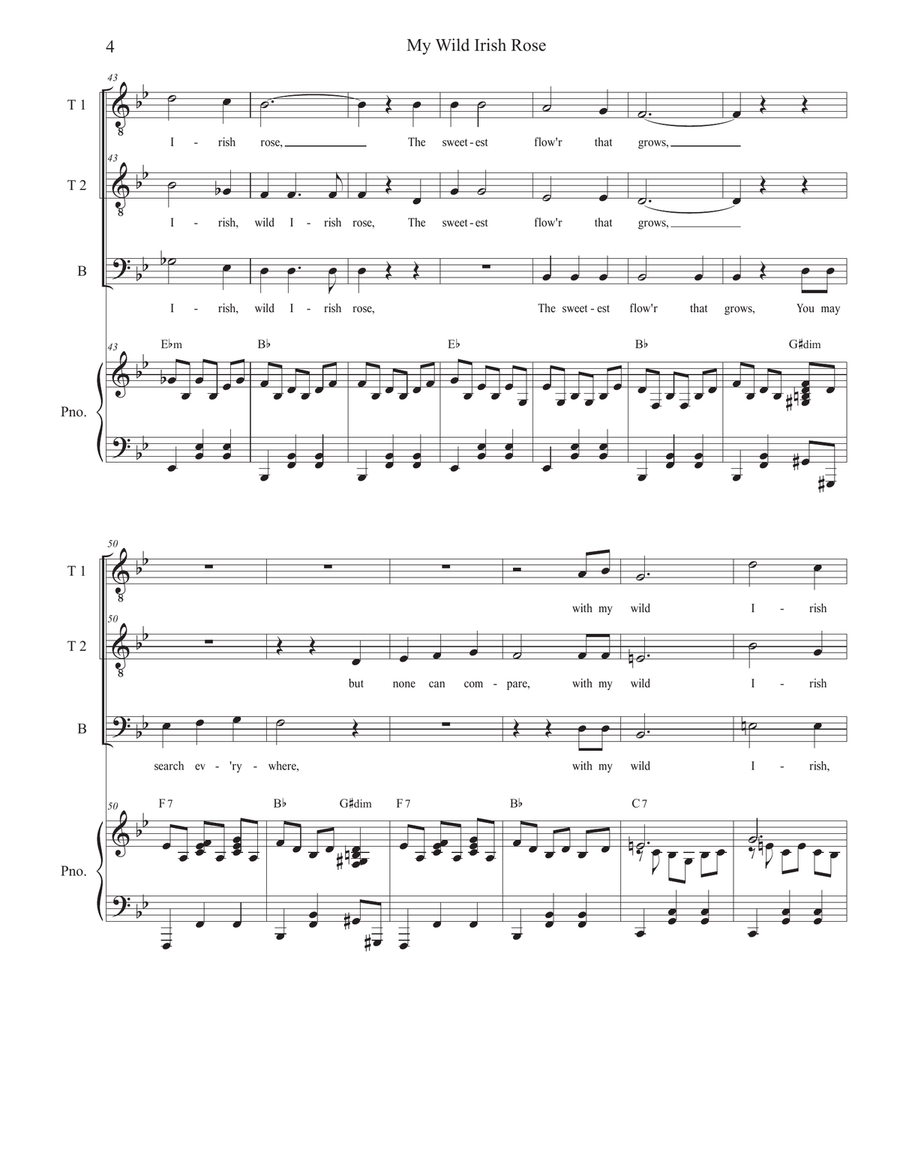 My Wild Irish Rose (TTB) My Wild Irish Rose (TTB) TTB scores gallery preview page 4