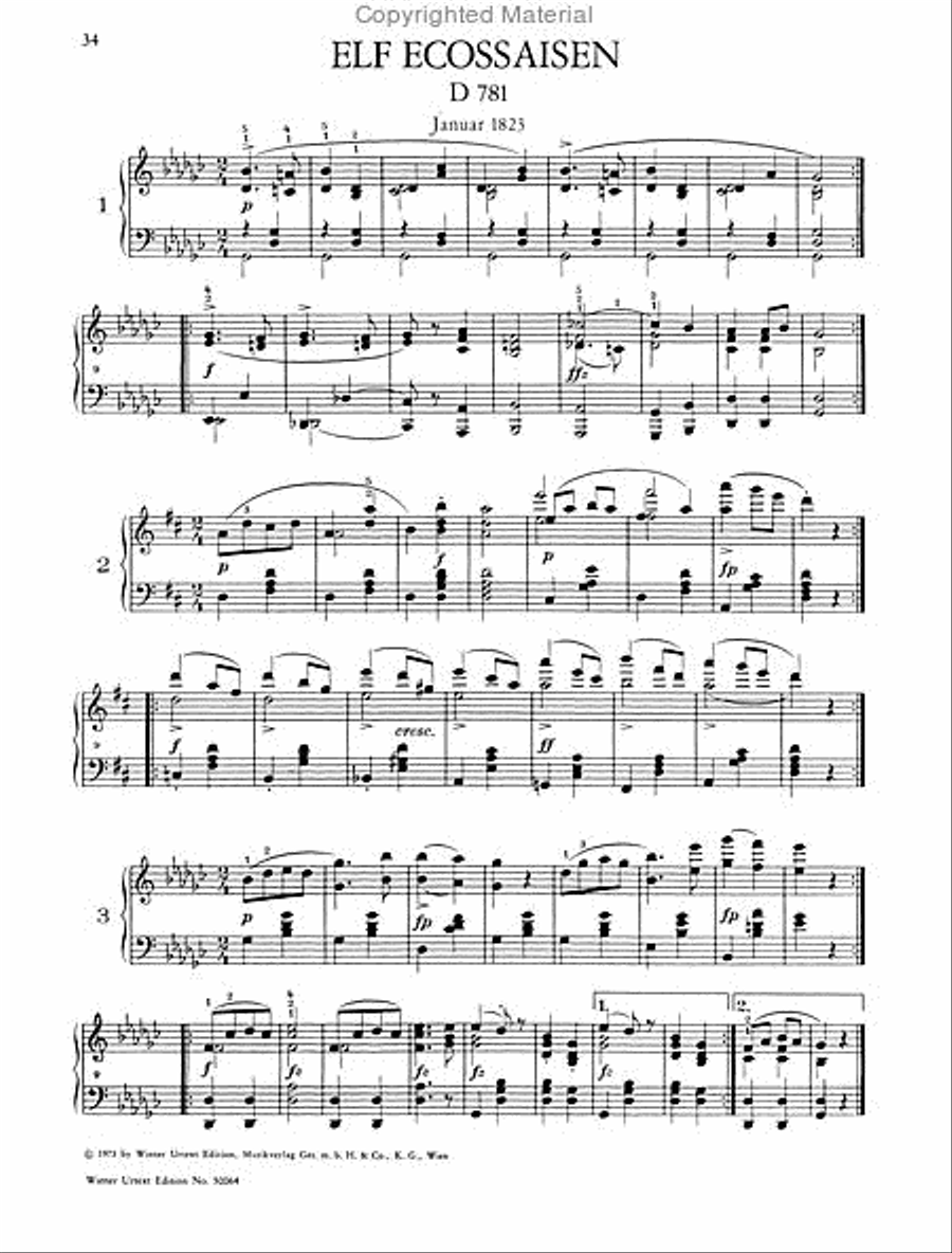 Ländlers, Ecossaises, Minuets Chamber Music scores gallery preview page 6