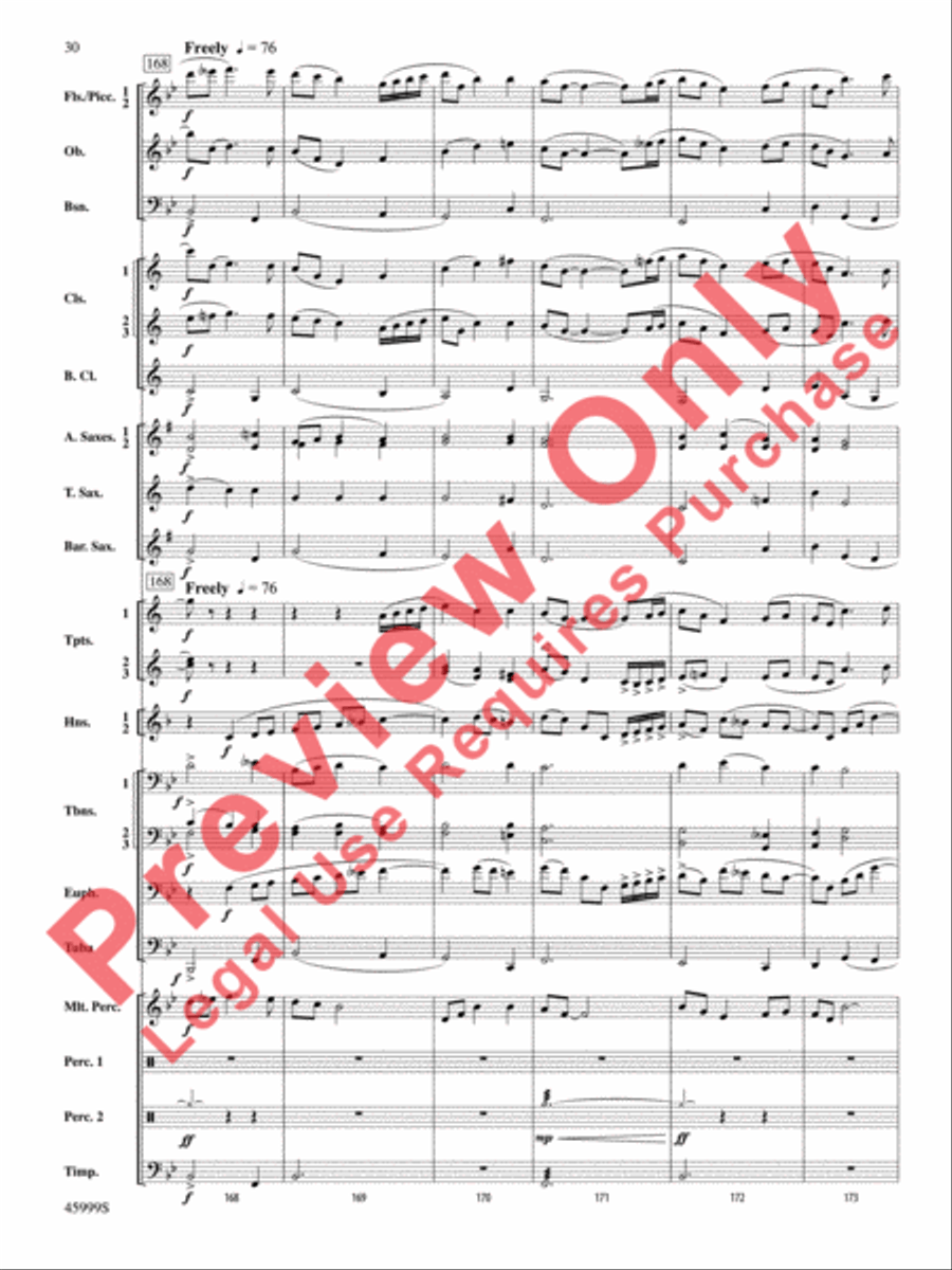 The Blue Ridge Concert Band scores gallery preview page 31