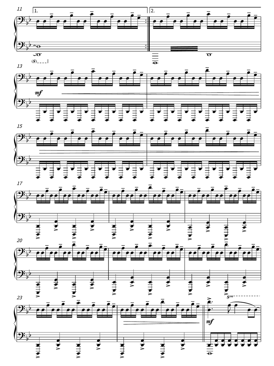 Deutschland,d-land Uber Alles Piano Solo scores gallery preview page 2