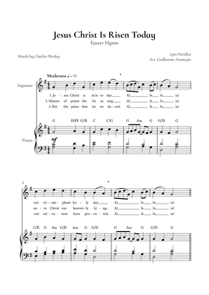 Book cover for Jesus Christ is Risen Today (Soprano, Piano) - in G Major