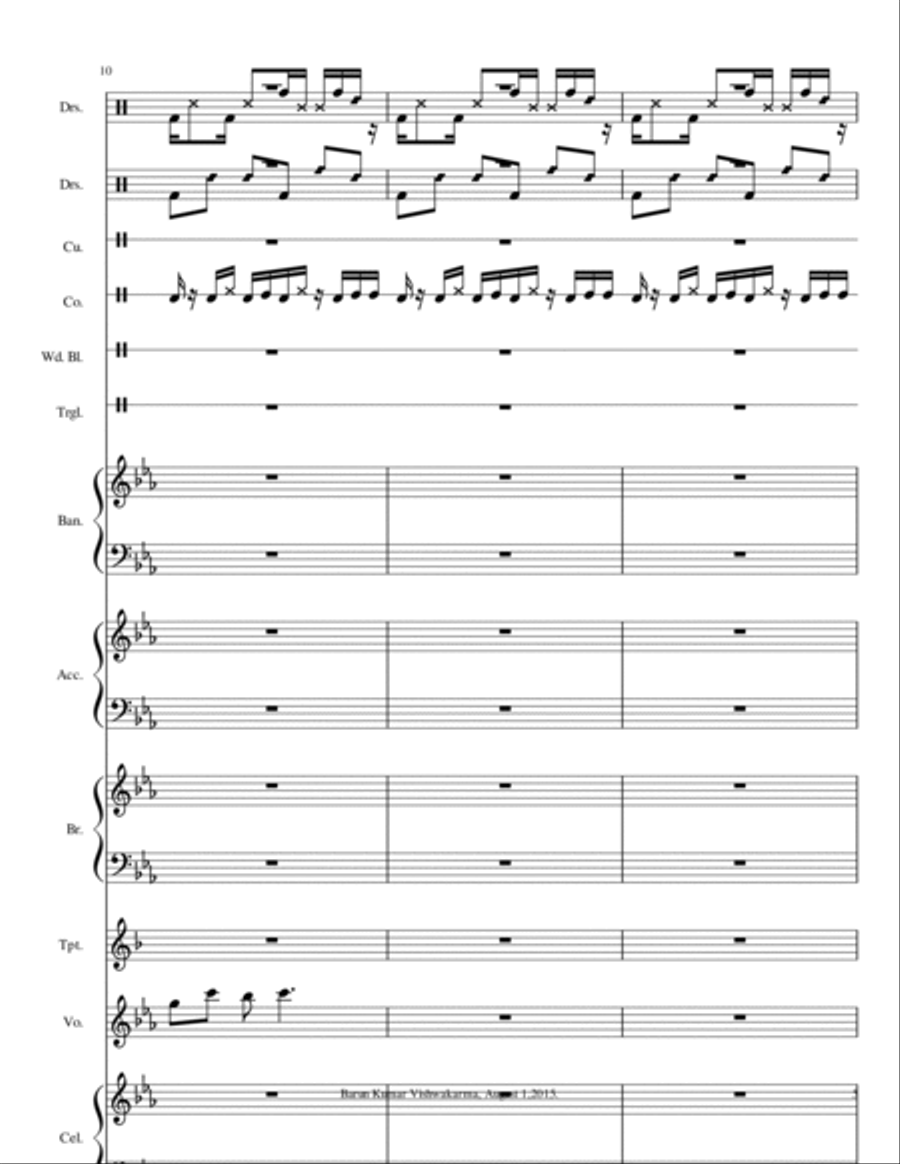 Barun1WaltzFilmDanceMusic Small Ensemble scores gallery preview page 5