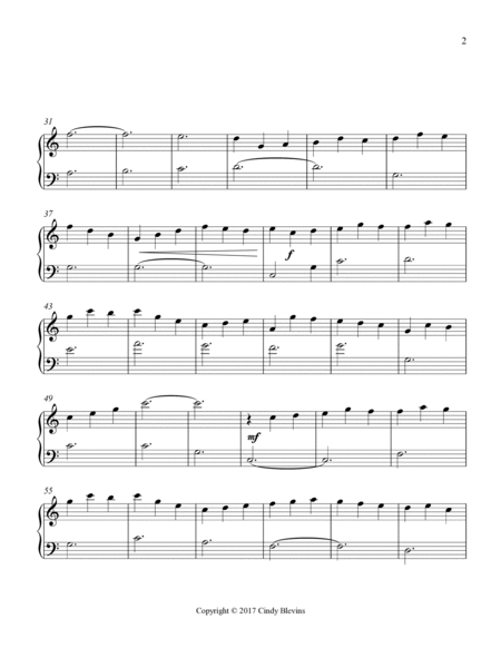 Jesu, Joy of Man's Desiring, Easy Piano Solo image number null