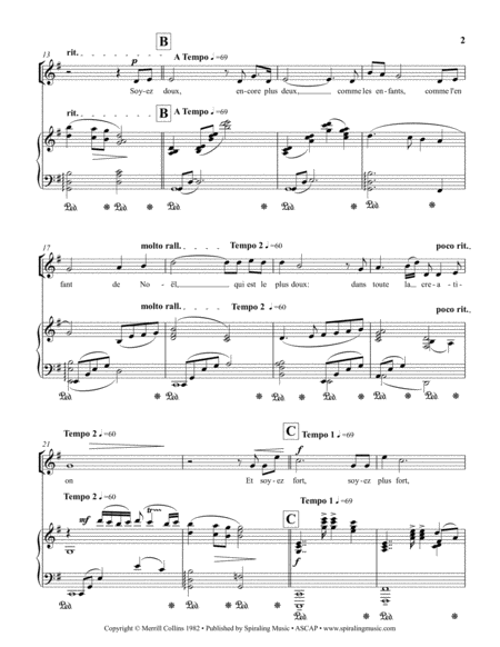 Soyez Gentille Piano Vocal Score in G