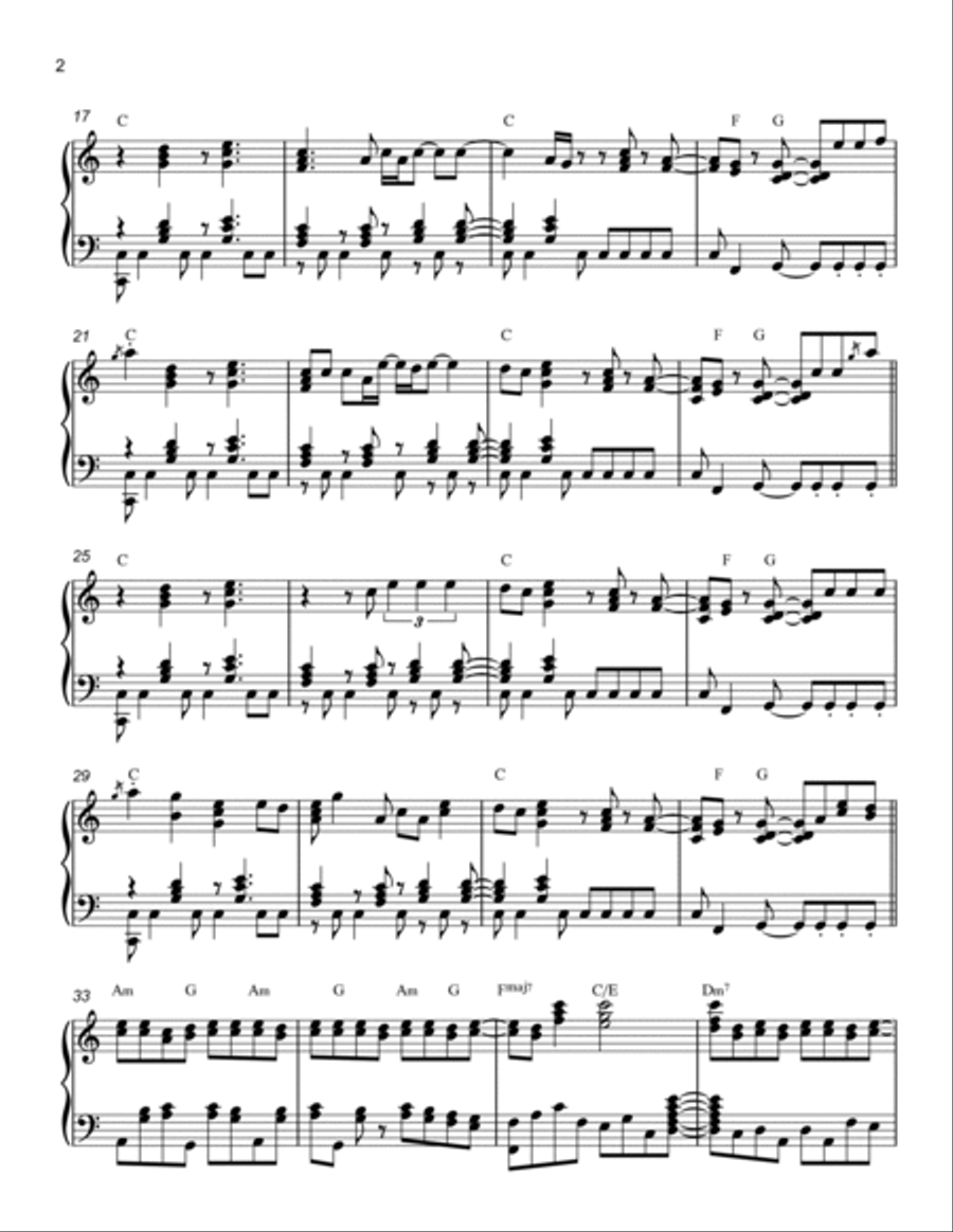 Jump Piano Solo scores gallery preview page 2
