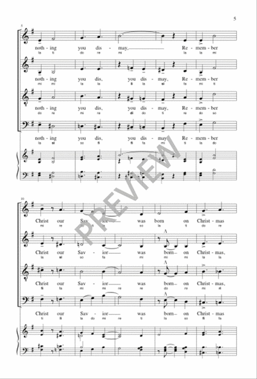 God Rest Ye Merry, Gentlemen 4-Part scores gallery preview page 5