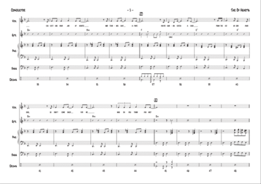 Jar Of Hearts Bass Voice scores gallery preview page 5