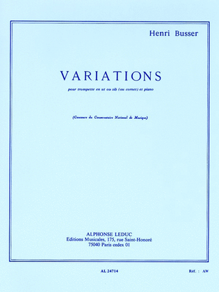 Variations Op. 53 (trumpet And Piano)