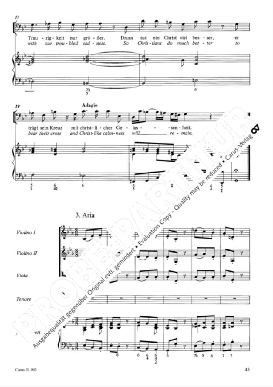 All those who seek God's sov'reign guidance (Wer nur den lieben Gott lasst walten) 4-Part scores gallery preview page 44
