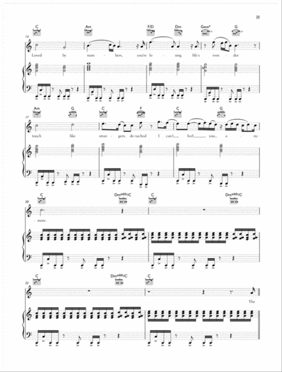Guiding Light Piano, Vocal, Guitar scores gallery preview page 2