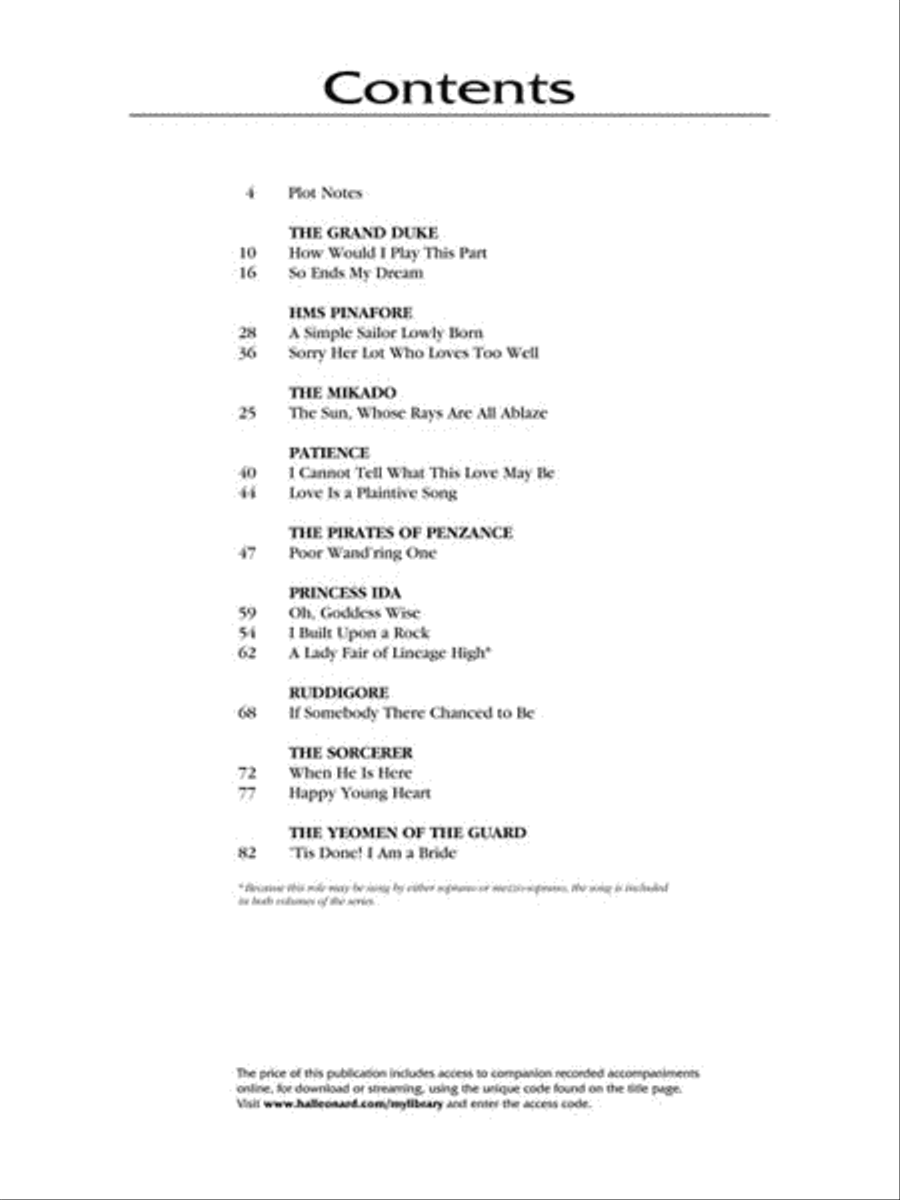 Gilbert & Sullivan for Singers Voice scores gallery preview page 3