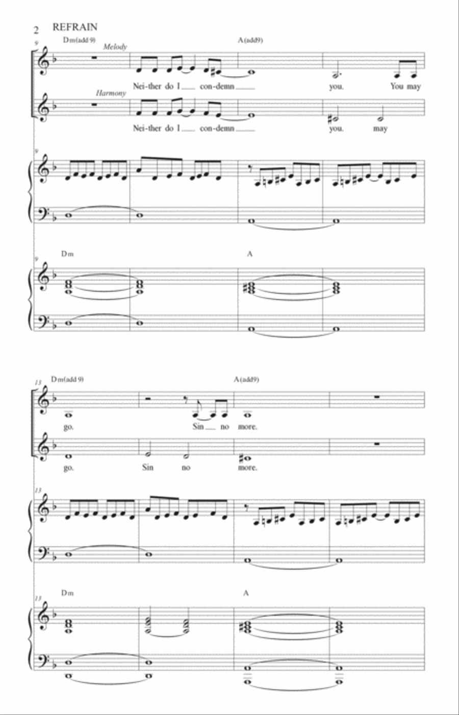 Neither Do I Condemn You Piano, Vocal, Guitar scores gallery preview page 3