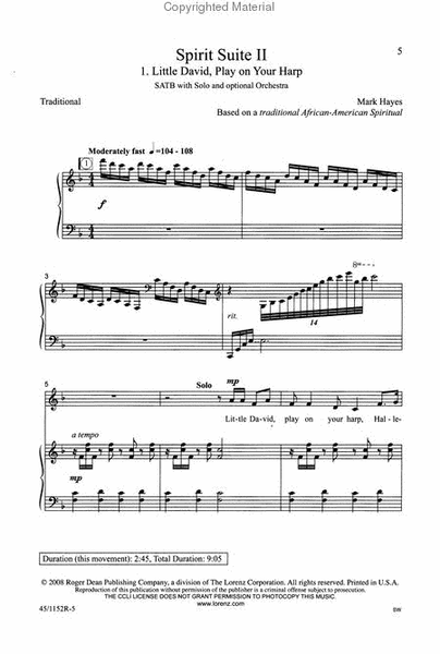 Spirit Suite II - Performance CD/SATB Score Combination
