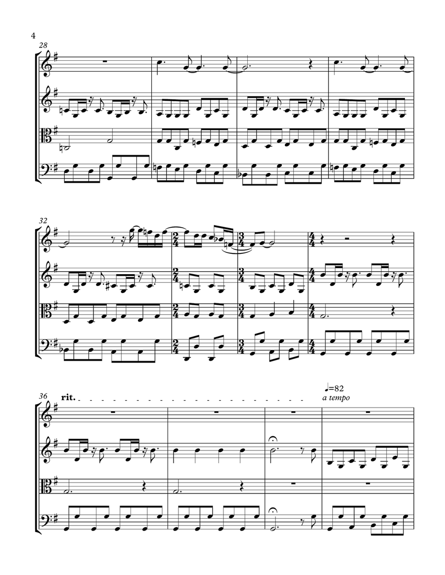 Blackbird Blackbird String Quartet scores gallery preview page 5