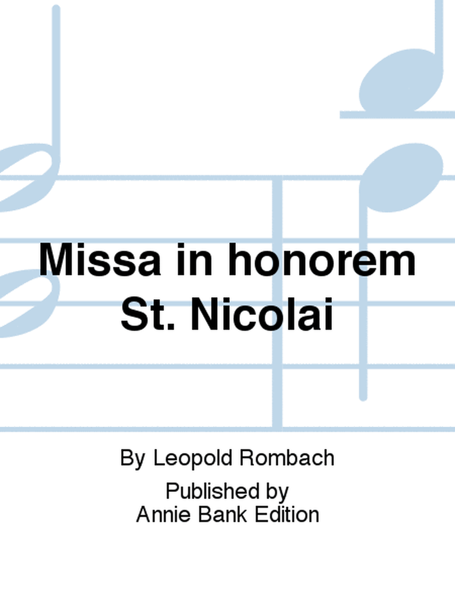 Missa in honorem St. Nicolai