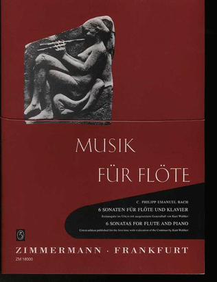 Book cover for Bach Cpe - 6 Sonatas For Flute/Piano