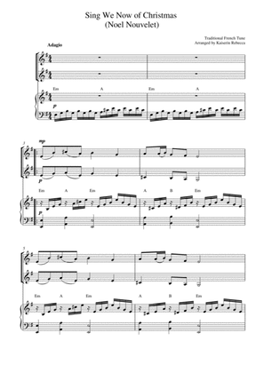 Sing We Now of Christmas (Noel Nouvelet) (for violin duet and piano accompaniment)