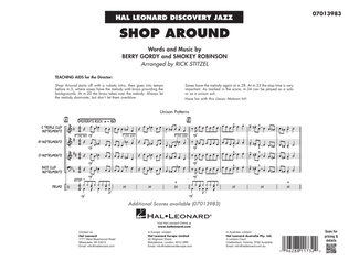 Shop Around (arr. Rick Stitzel) - Conductor Score (Full Score)