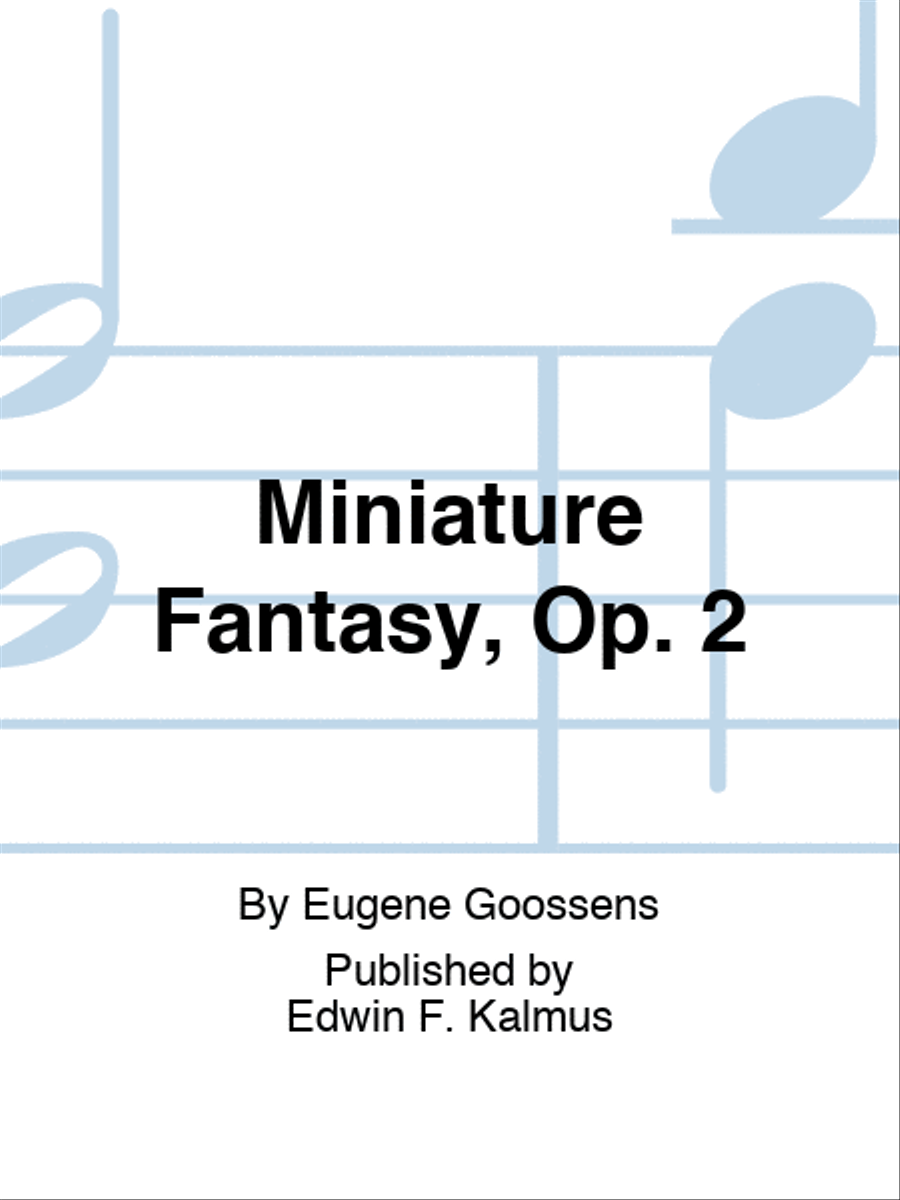 Miniature Fantasy, Op. 2 Miniature Score scores gallery preview page 1