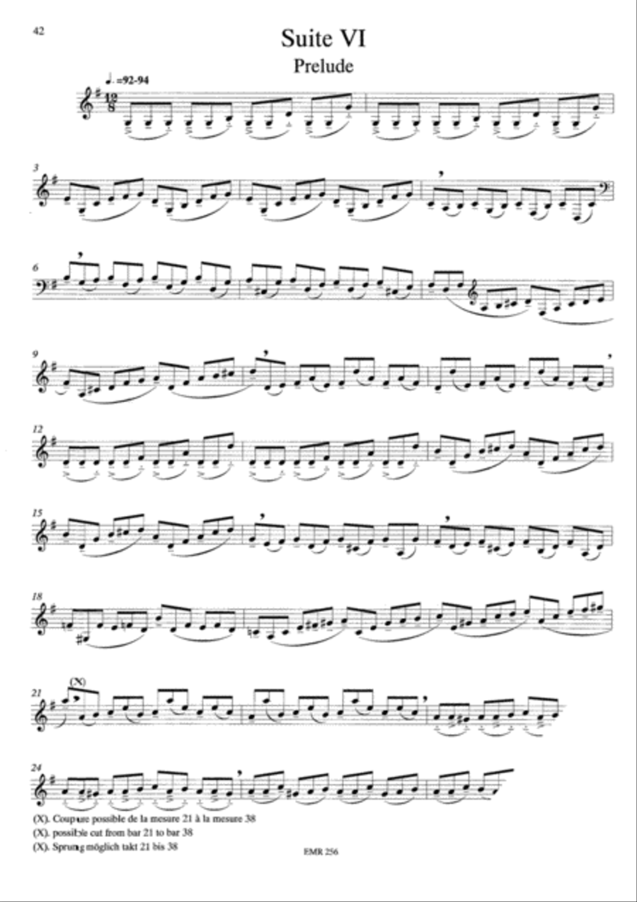 6 Suites 6 Suites Horn Solo scores gallery preview page 13