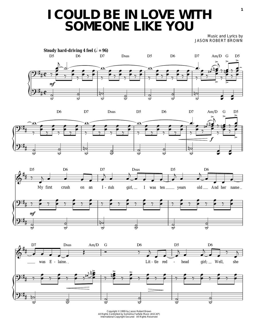 I Could Be In Love With Someone Like You (from Wearing Someone Else's Clothes) Piano, Vocal scores gallery preview page 1