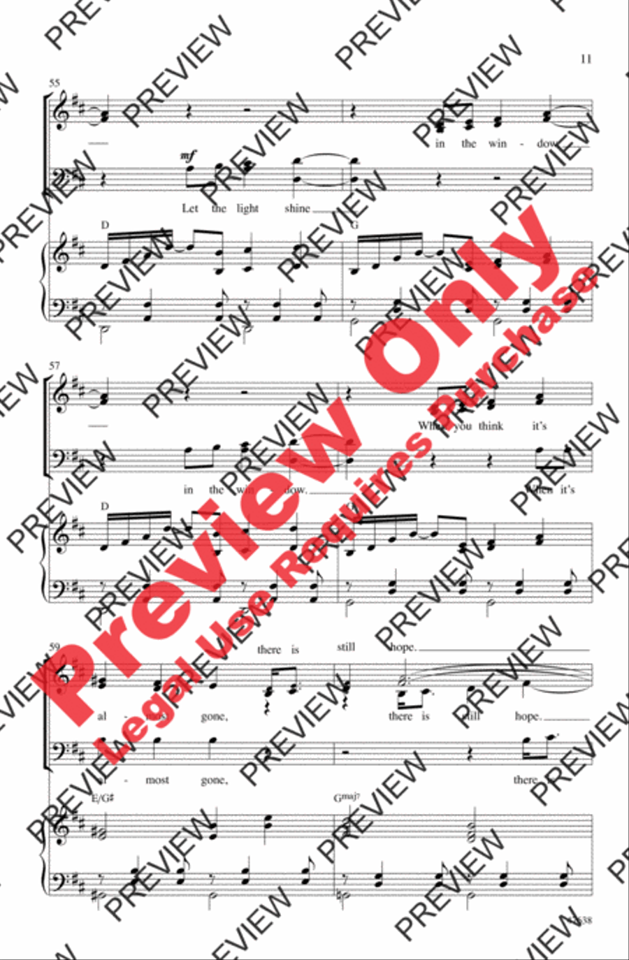 Light Light 4-Part scores gallery preview page 11