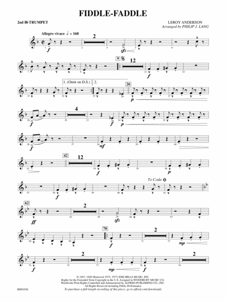 Fiddle-Faddle: 2nd B-flat Trumpet