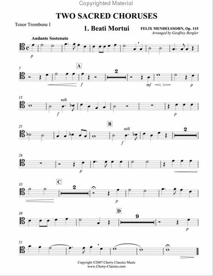 Two Sacred Choruses, Op. 115 Choir scores gallery preview page 7