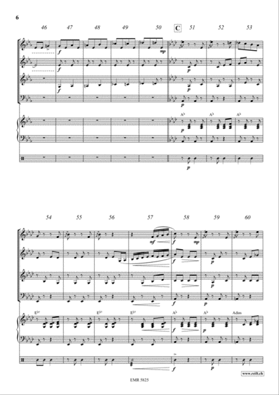 Tritsch-Tratsch Polka Concert Band scores gallery preview page 6