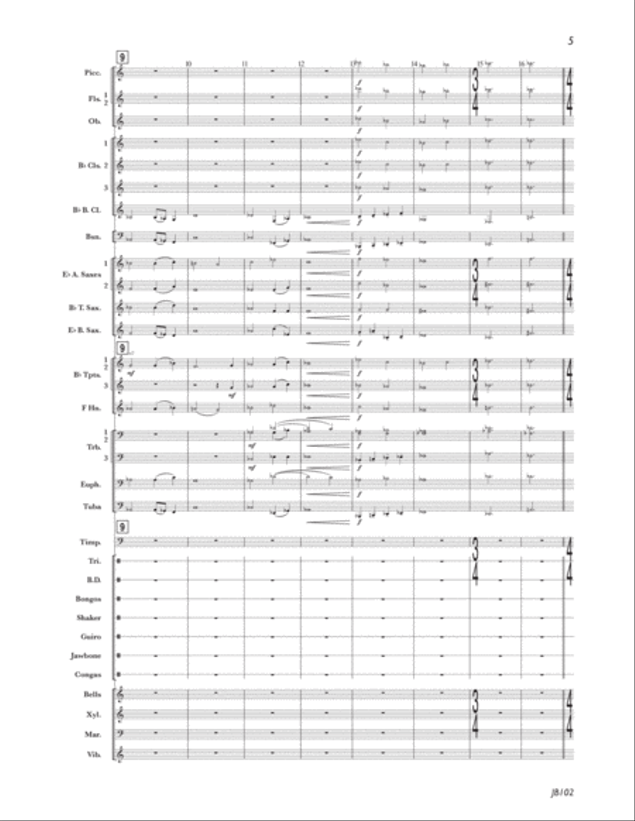 St. Croix Strut St. Croix Strut Concert Band scores gallery preview page 4