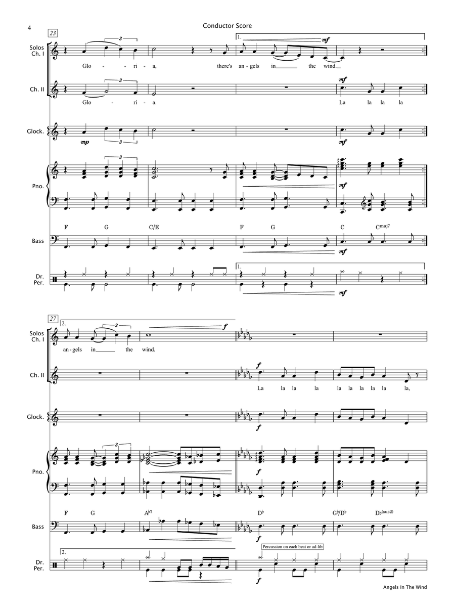 Angels In The Wind (Score & Parts) Choir scores gallery preview page 5