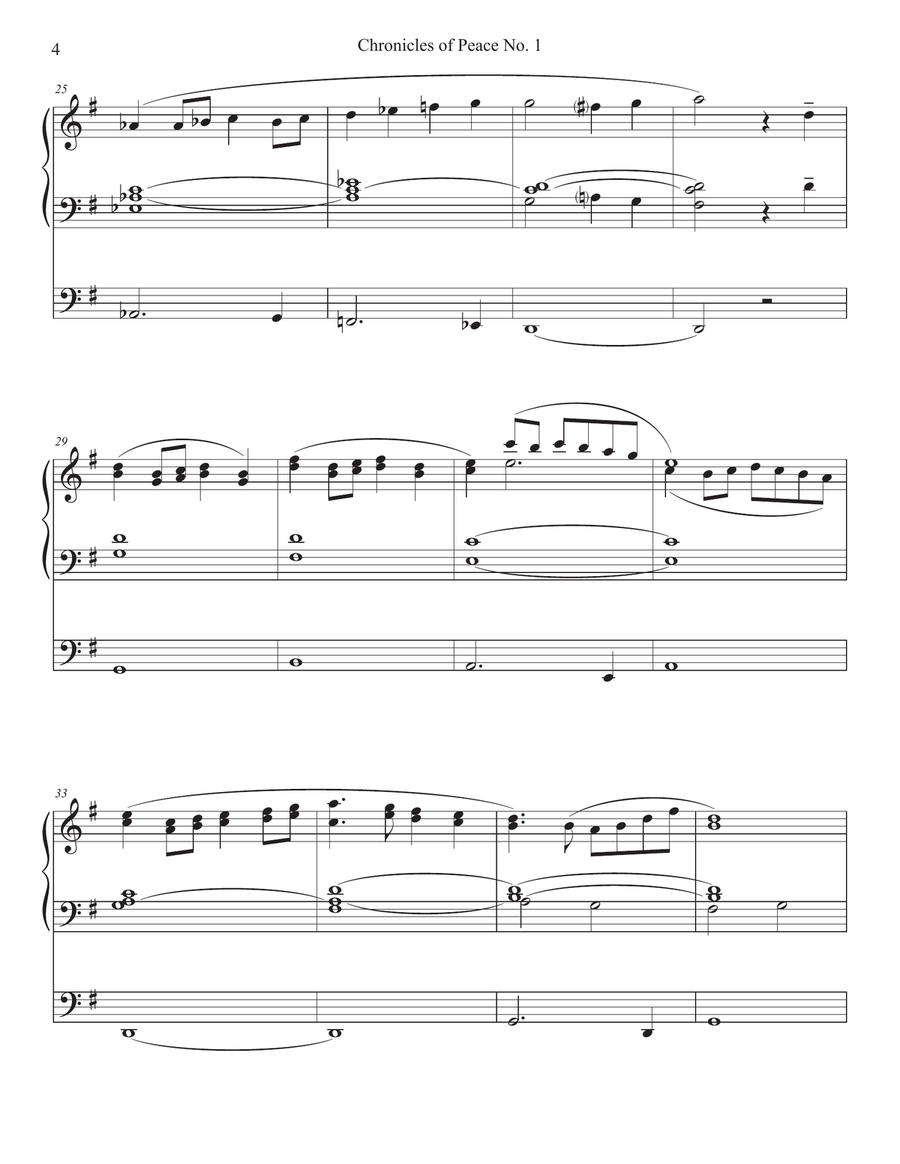 Chronicles of Peace Nos. 1-5 - Solo Organ Book Organ Solo scores gallery preview page 4
