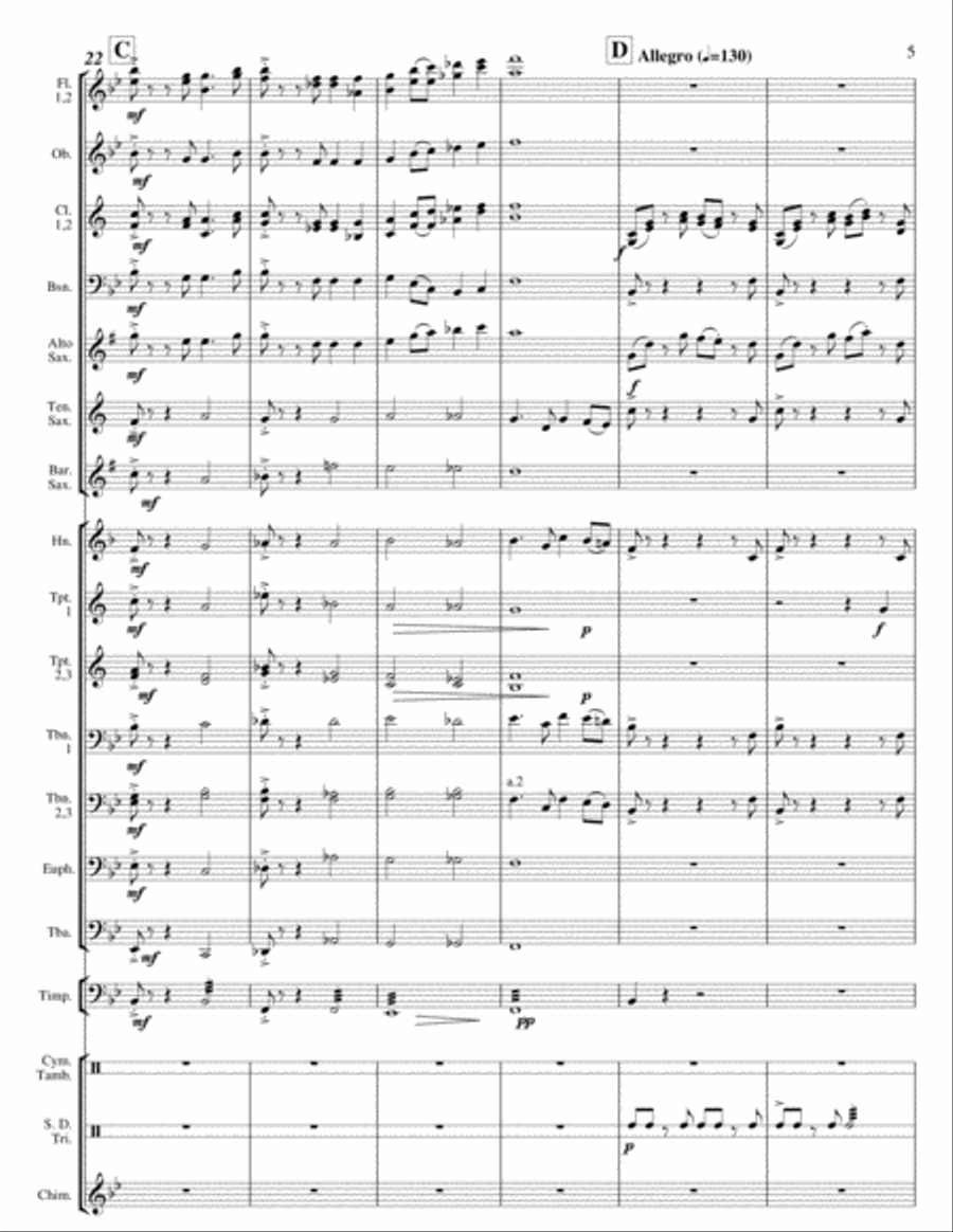 America the Beautiful Concert Band scores gallery preview page 5