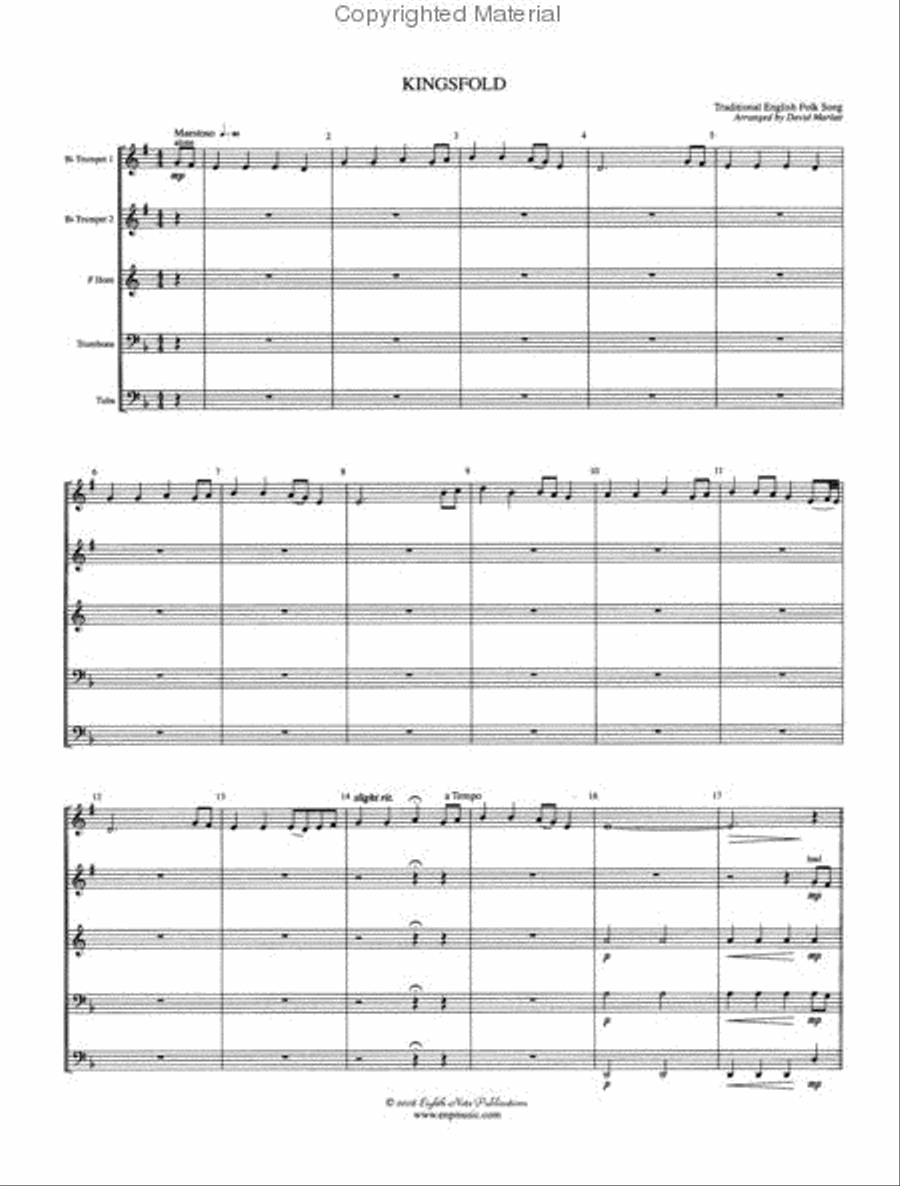 Kingsfold Brass Quintet scores gallery preview page 2