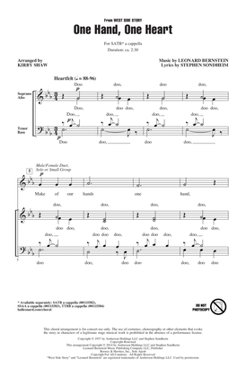 One Hand, One Heart (from West Side Story) (arr. Kirby Shaw)