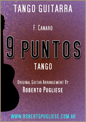 Book cover for 9 Puntos - tango guitar