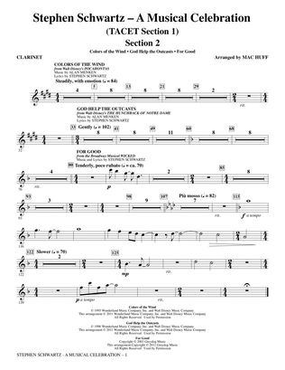 Stephen Schwartz: A Musical Celebration (Medley) - Bb Clarinet