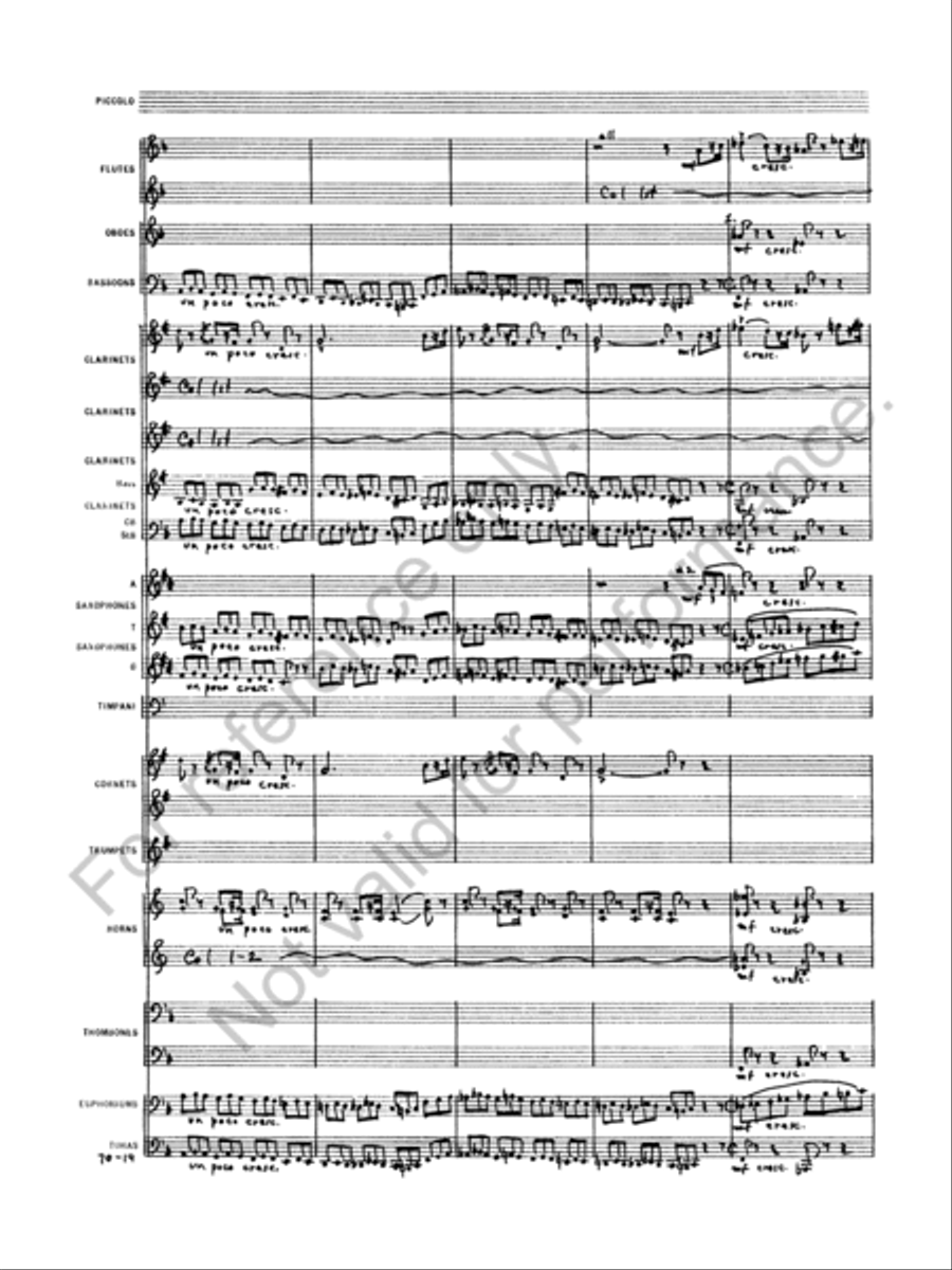 Symphony No. 6 Concert Band scores gallery preview page 21