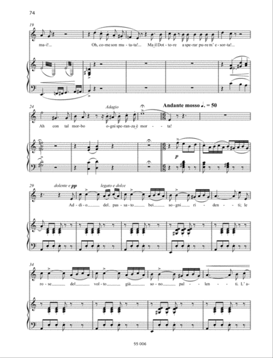 Attendo, attendo ... Addio, del passato Soprano Voice scores gallery preview page 2