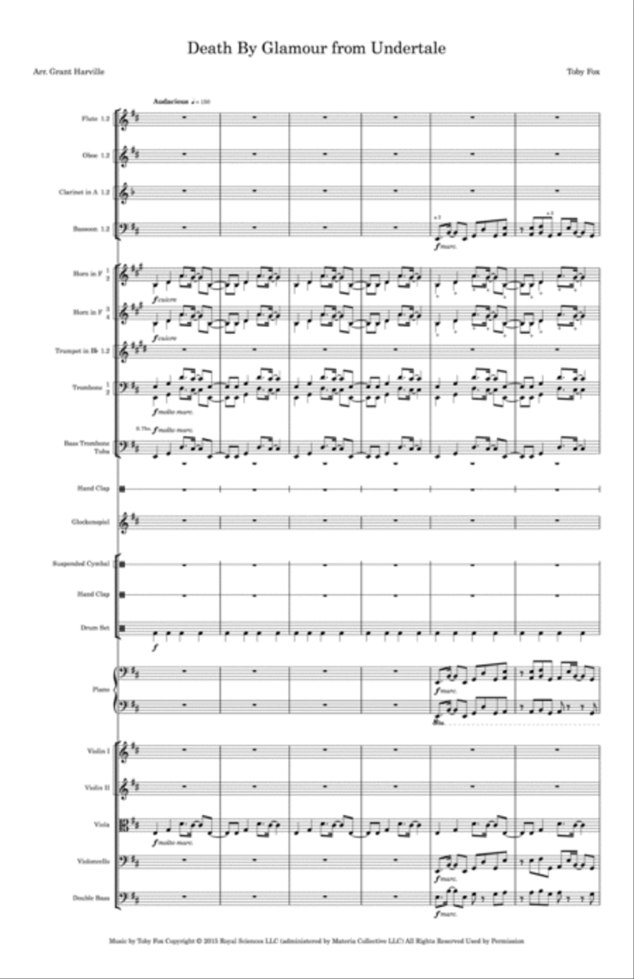 Death By Glamour Full Orchestra scores gallery preview page 2