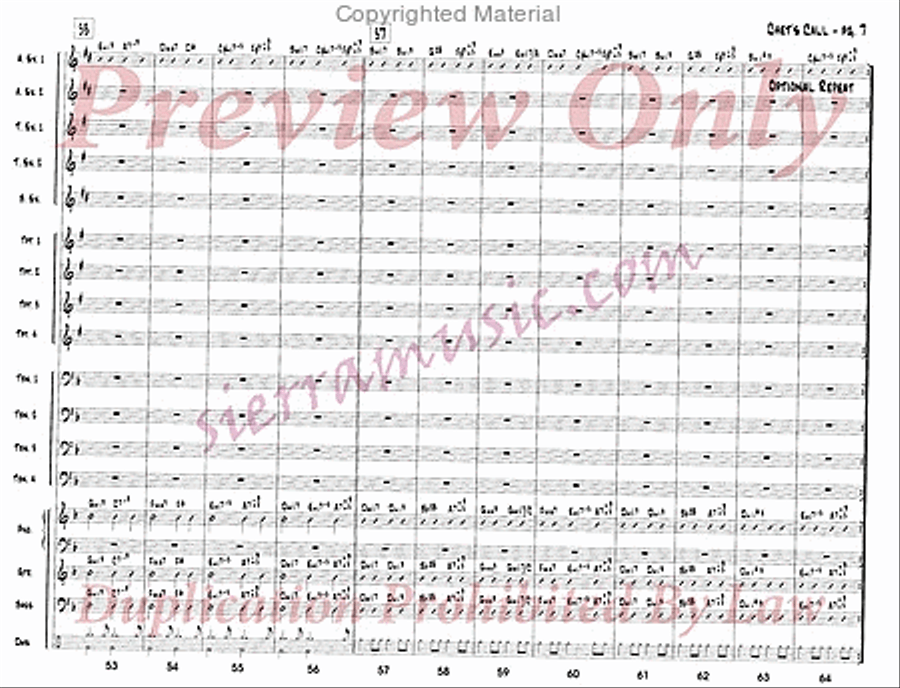 Chet's Call Chet's Call Big Band scores gallery preview page 8