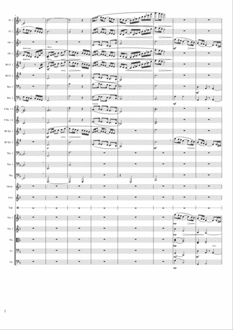 The Girl with the Flaxen Hair Large Ensemble scores gallery preview page 2