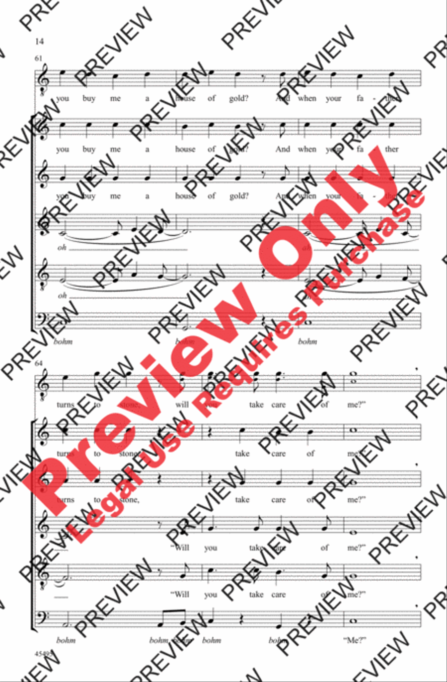 House of Gold House of Gold 4-Part scores gallery preview page 13