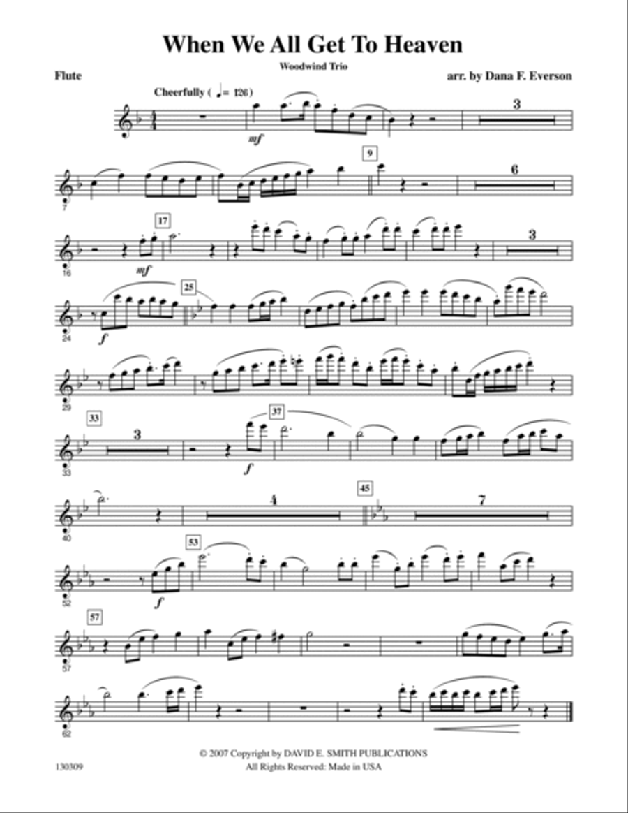 When We All Get To Heaven Woodwind Trio scores gallery preview page 5