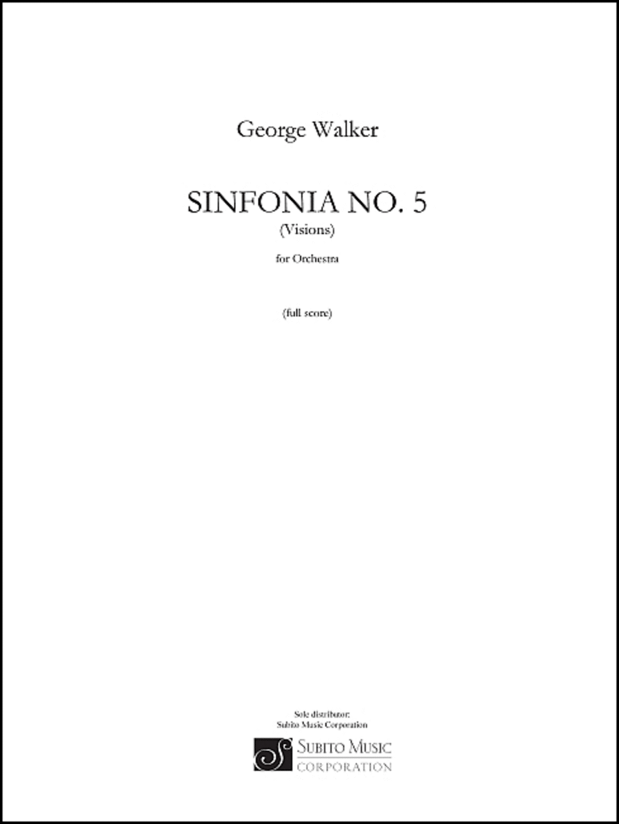 Sinfonia No. 5 (Visions) 4-Part scores gallery preview page 1