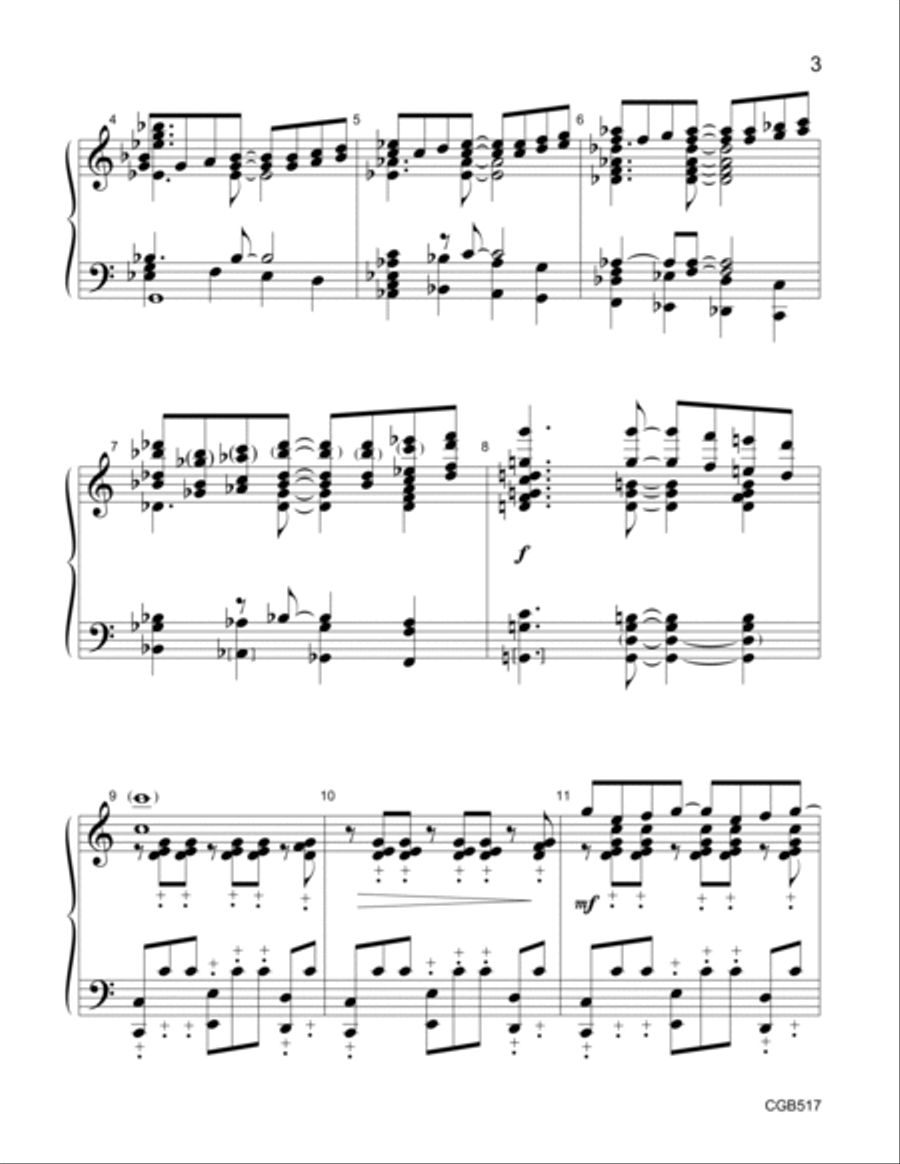 Capriccio [Enter God's Gates with Thanksgiving] Handbell Choir scores gallery preview page 3